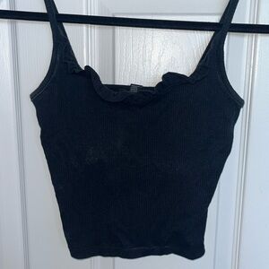 Ruffle Top Cropped Tank